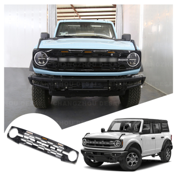 Durable ABS Car Front Grille Sport Grille for Ford Bronco 2/4 Door 2021-2023