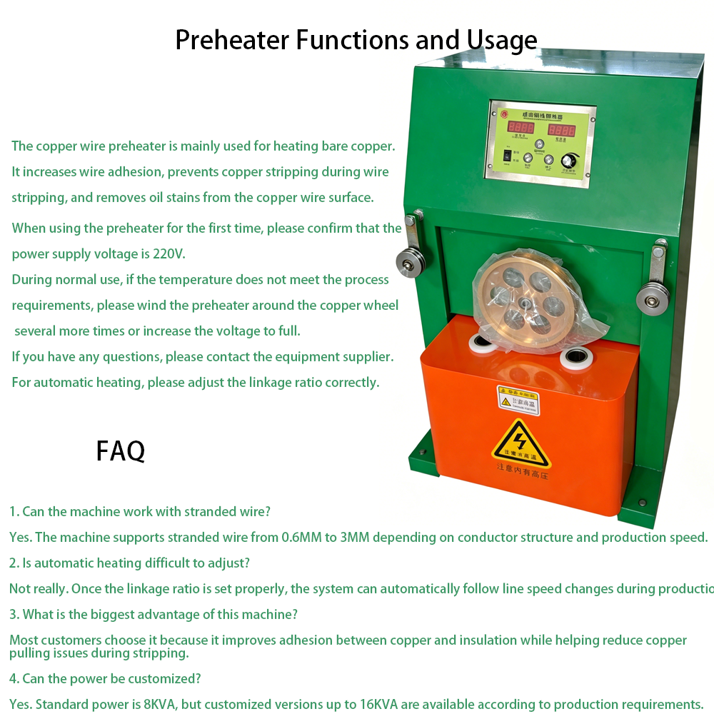 Copper Induction Wire Preheater