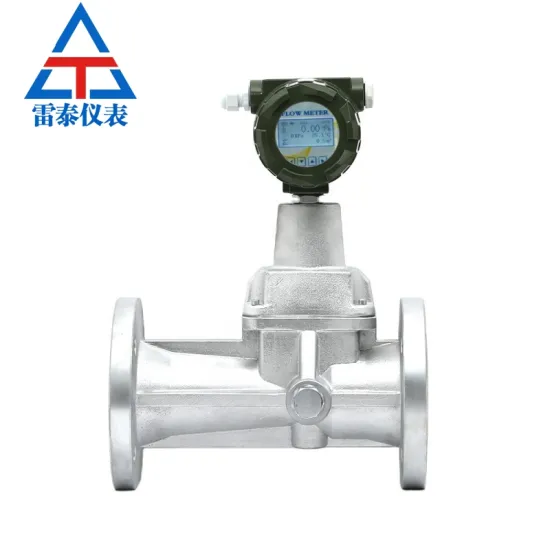 Compressed air vortex precession flowmeter