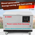 5kw-15kw չորս անիվի լուռ դիզելային գեներատորը կցված է