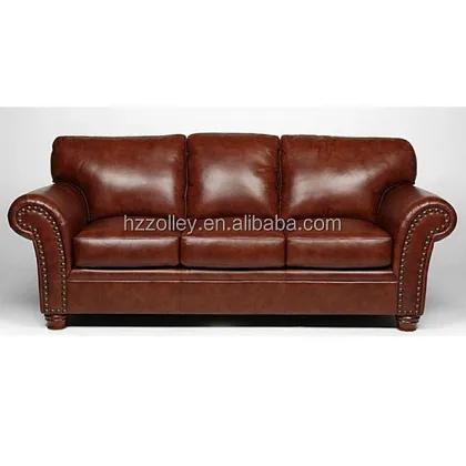High End Luxury Office Modular Sofa Set - Genuine Leather Sectional Sofa for Home Living Room