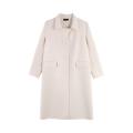 Suit-style Collar Woolen Trench Coat