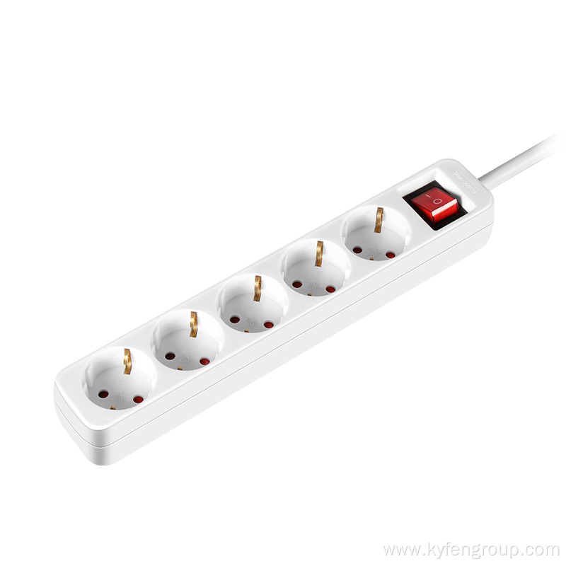 5-Outlet Power Strip With Light Switch