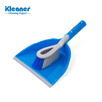 Kleaner Handheld Dustpan and Brush Set - Small Plastic Pan and Broom