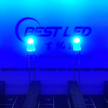 3mm 450nm 455nm 460nm Blue LED 80 Degree