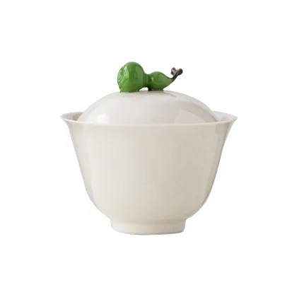 Wholesale Handmade Gourd Tea Cup Ceramic Kung Fu Tea Set