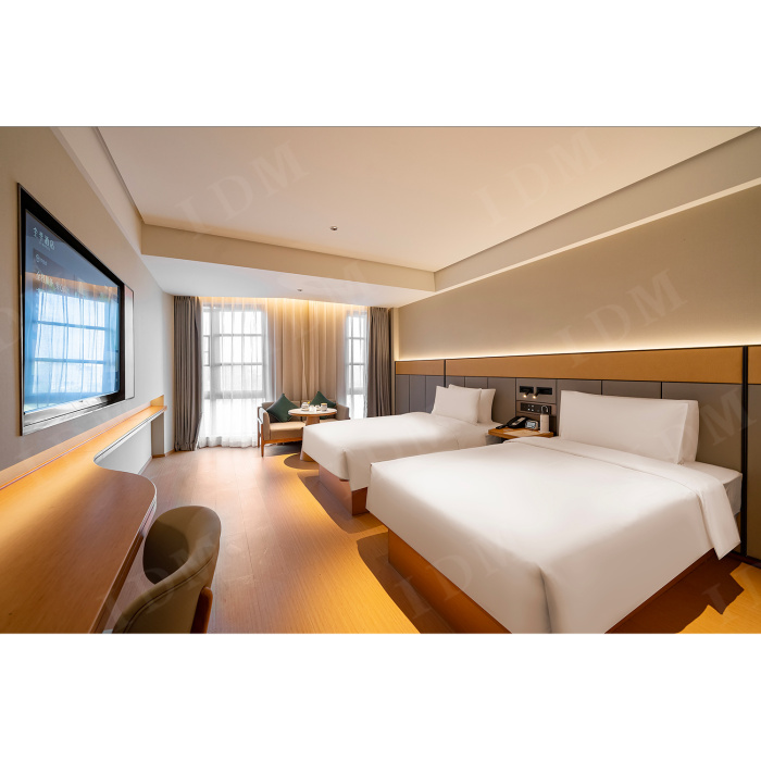 Design moderno Móveis de quarto de quartos de hotel de 3 a 5 estrelas