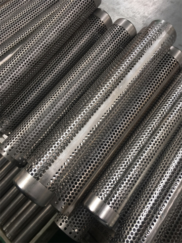 perforated filter tube galvanized steel