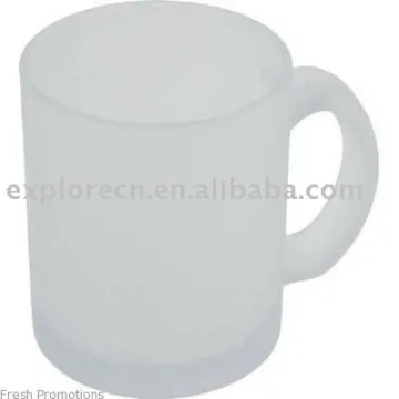 glass mug for transparent logo