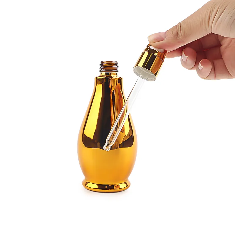 30ml Golden Essential Oil Bottle