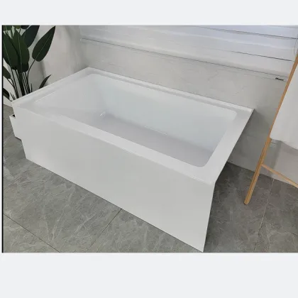 Standard Collection Integral Apron Bathtub: American One-piece 60-inch Bathtub