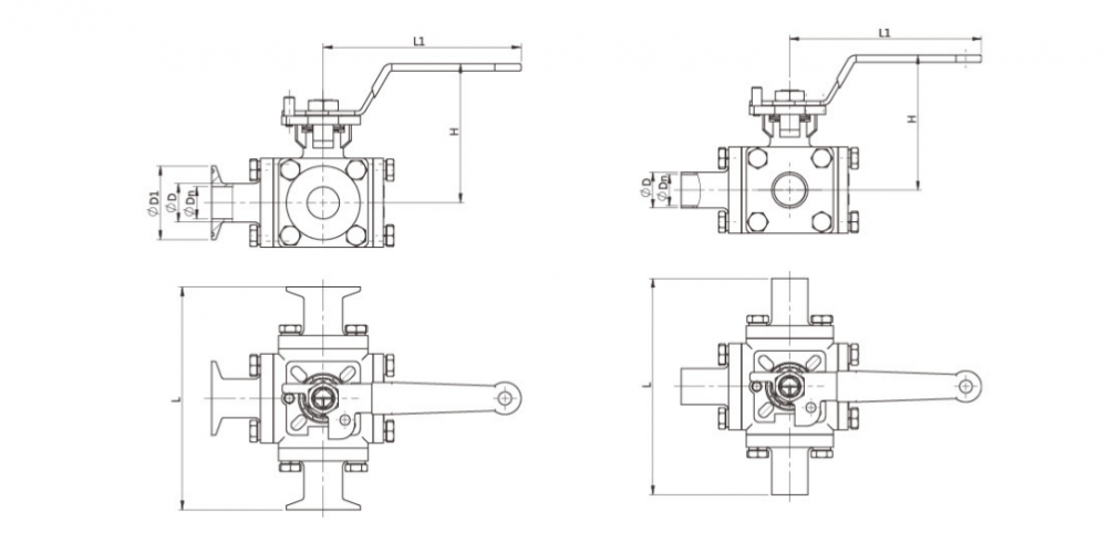 Full Bore Encapsulated Ball Valve Dimension 1