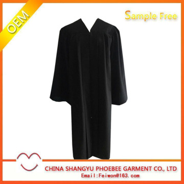 US Style Graduation Bachelor Fluting Gown
