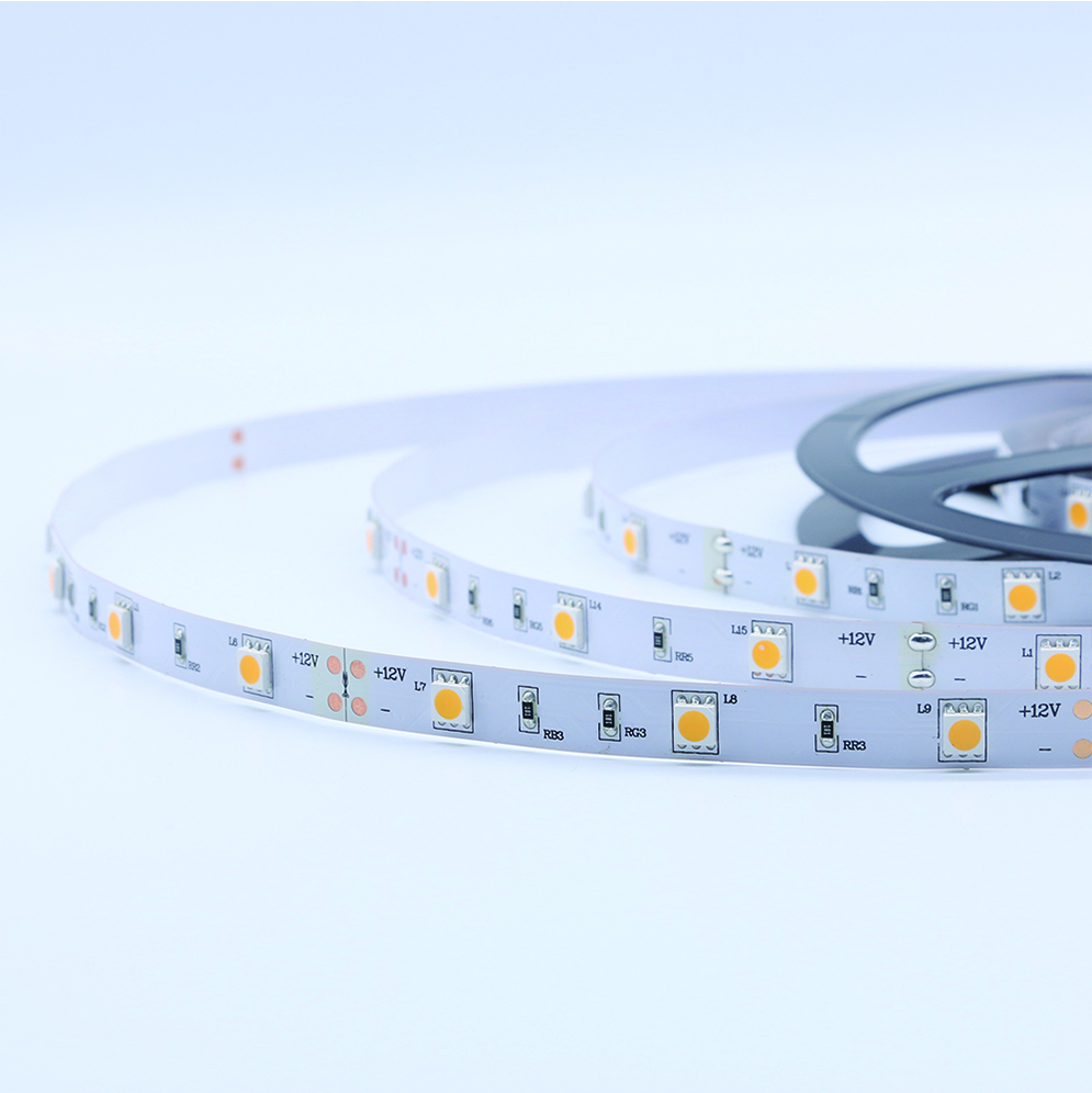 5050SMD 30led 7.2W ضوء الشريط اللون الأبيض النقي