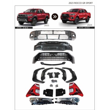Hilux 2020-2022 actualizado a Hilux Rooco 2023 GR Body Kit para accesorios 4x4
