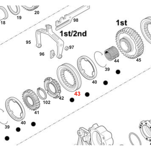 OEM 945 262 2723 Auto Parts Input Transmission Synchronizer
