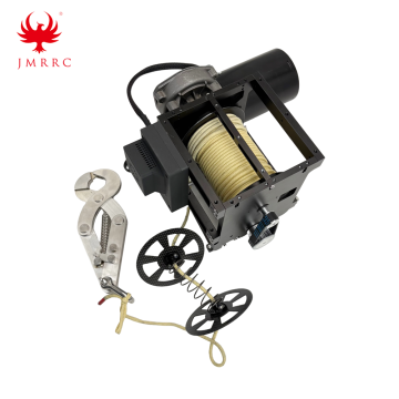 50KG Large Payload Drone Electric Winch with Hook Transport Drone Cargo Delivery Rope Descent Device Applicable to All Drones