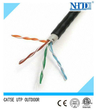 4 Pairs Double Jacket waterproof utp cat5e CMR outdoor lan Cable