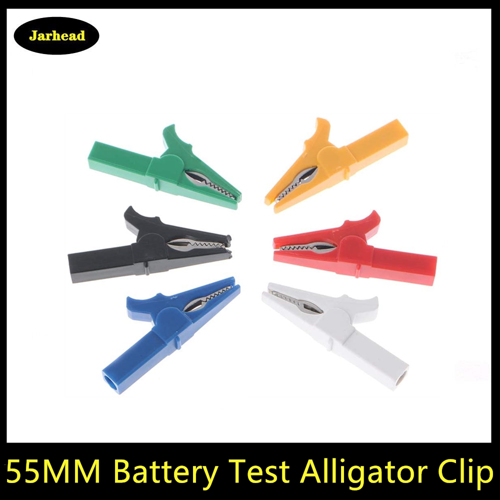 Battery Test Clip 55MM High Pressure Alligator Clip For Banana Plug 4mm Multimeter Pen Cable Probes Crocodile Clip