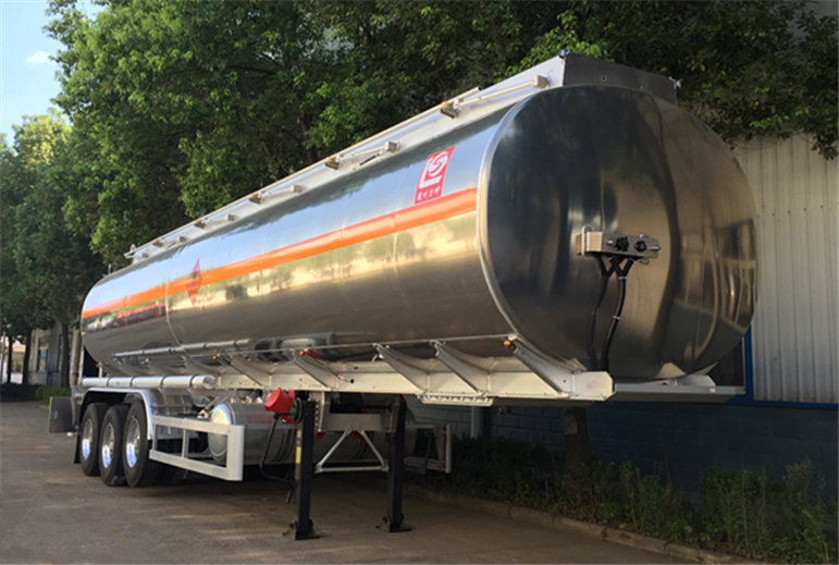 tri-axle aluminium alloy tanker semi trailer