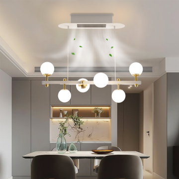 Copper Ceiling Fan with Lighting and Remote Control