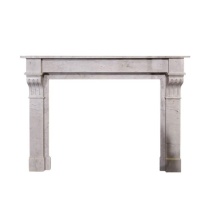 Handcrafted Solid Marble Fireplace Mantel Classic Design