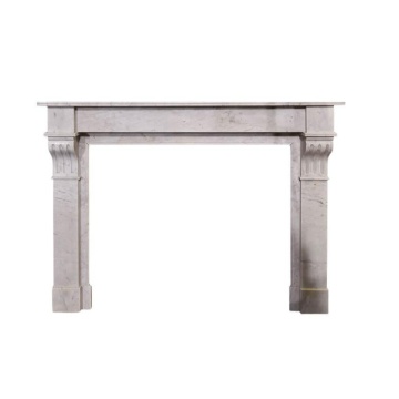 Handcrafted Solid Marble Fireplace Mantel Classic Design