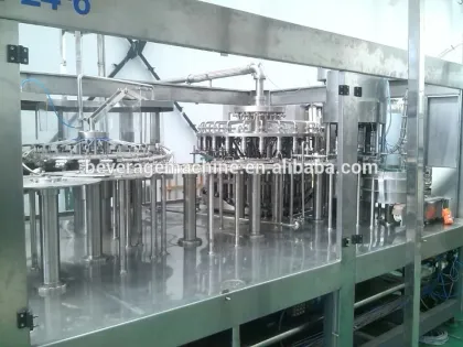 juice/tea drinking beverage rinsing/ hot filling/capping machine