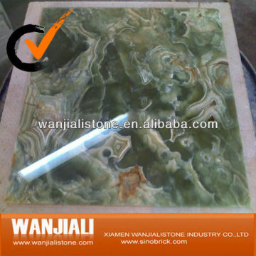 Green onyx marble slabs tiles