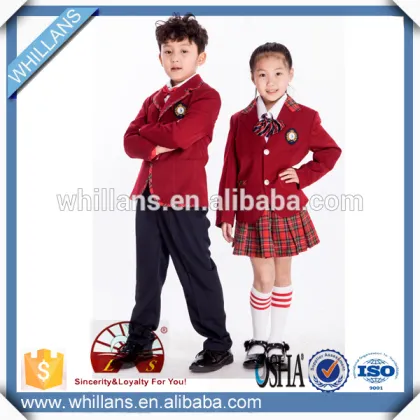 Customized Junior Middle School Uniform Plaid Skirts