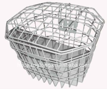 white wire bike basket