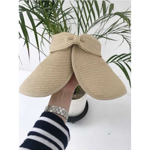 Topless Sunhats para mujeres con Bowknot