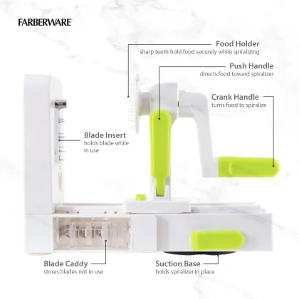 Foldable Farberware Professional Grater & Spiralizer