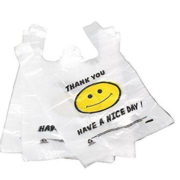 Pure HDPE Shopping Vest Grocery T-Shirt Bags in Bulk