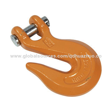 Drop forged G43/G70 carbon steel or alloy steel clevis grab hook, self color, galvanized or painted