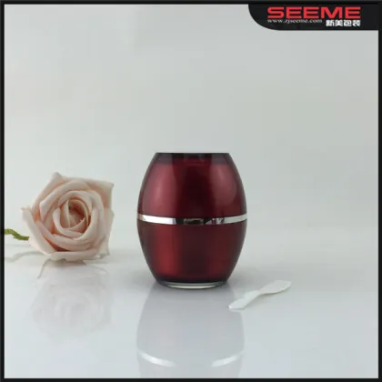 red cap red egg shape containers