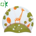 Printed Silicone Funny Swim Cap for Adult Wholesale