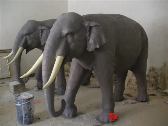 outdoor large brass animal statues elephant