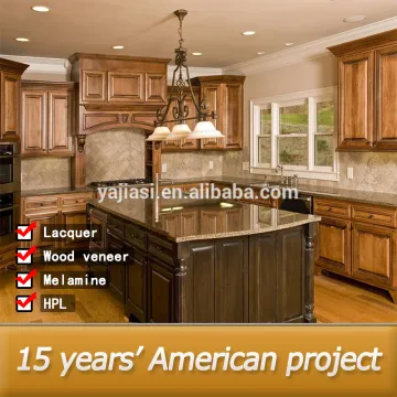 2016 modern prefab kitchen cabinets solid wood furniture