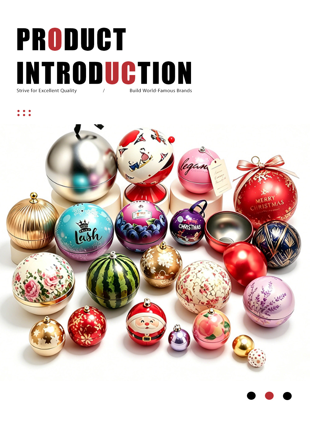 1-Ball‑shaped Christmas gift box-X