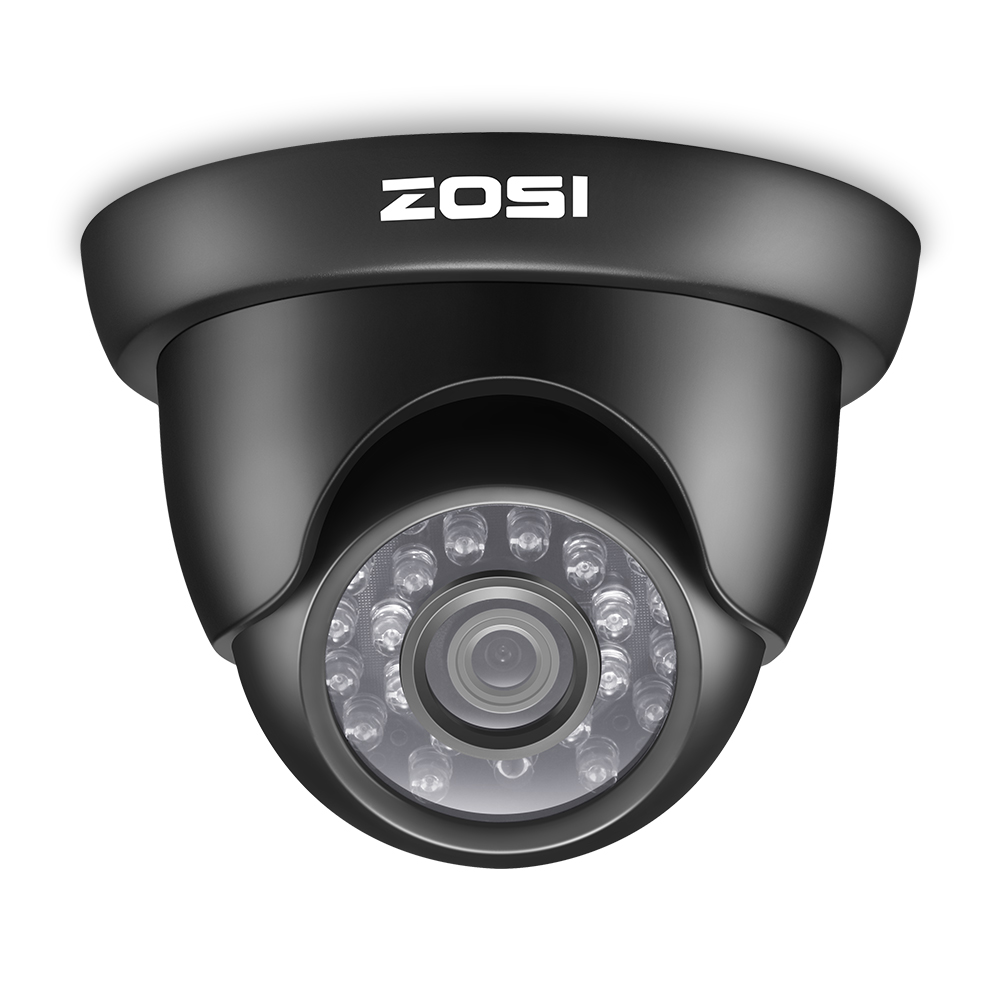 ZOSI 4 Pack HD-TVI 720P/1080P 24PCS IR Leds Security Surveillance CCTV Camera IR Cut High Resolution Outdoor Weatherproof Camera