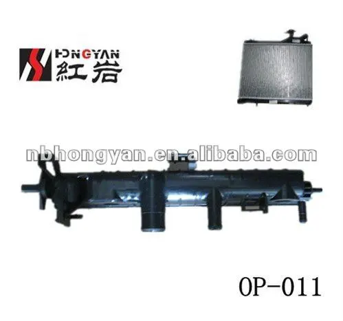 aluminum radiator & auto radiator plastic tank for opel
