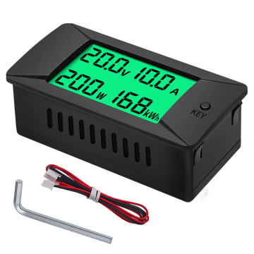 MT025 100A 12V 48V LCD Electricity Energy Wattmeter - Digital Voltage Meter