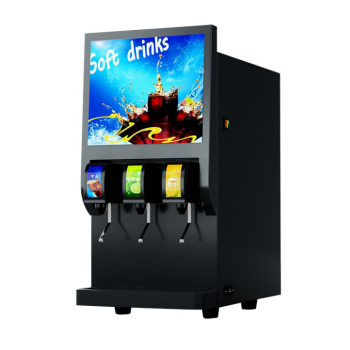 3 Pumps Carbonated Beverage Dispenser for Cola, Soda, and Juice