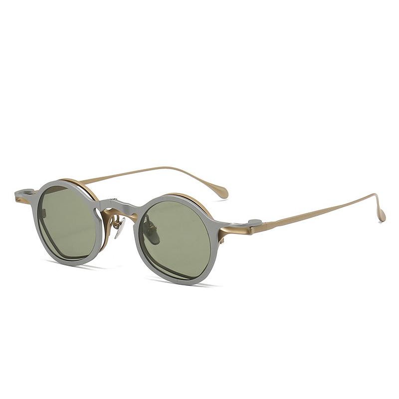 Vintage Clip-On Titanium Sunglasses