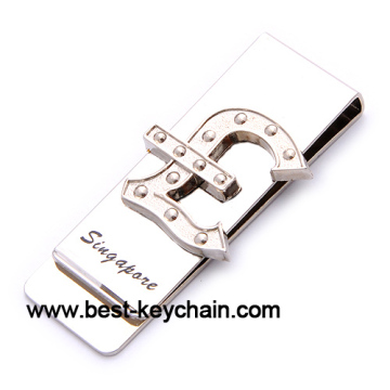 Metal Custom Design Promotion Stainless Steel Money Clip (BK52866)