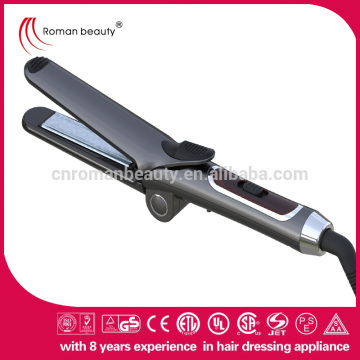 High quality custom flodable bling flat iron with ceramic plate