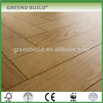 Solid wood Oak herringbone wood flooring