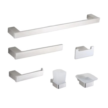 Stainless Steel Bathroom Accessories Set - 6 Piece Manufacturer Decor