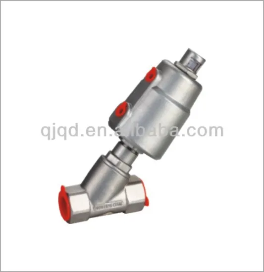 Stainless Steel Body Pneumatic Angle Seat Valve